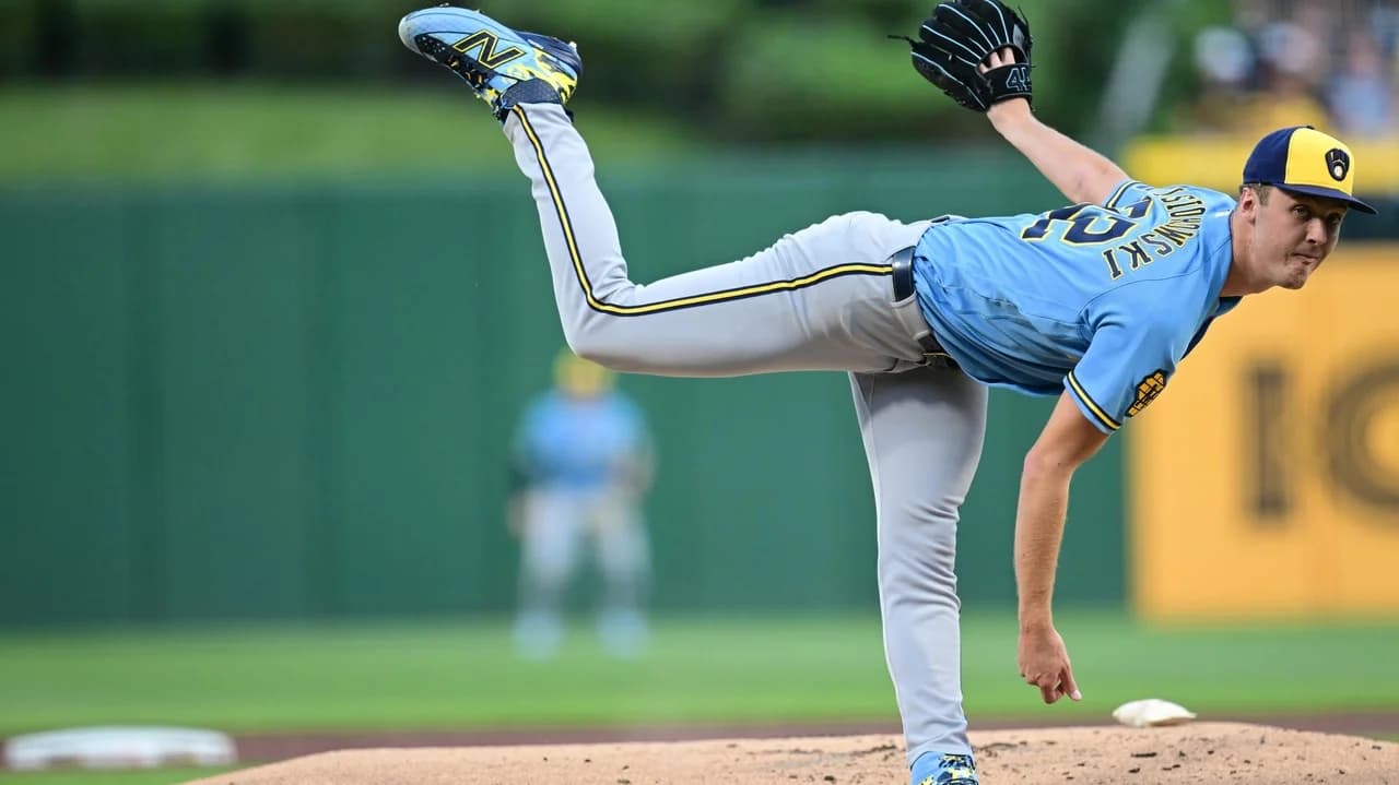 Misiorowski tosses 5 shutout innings, Brewers top Pirates 5-1 to win 4th straight NL Central title - Newsday