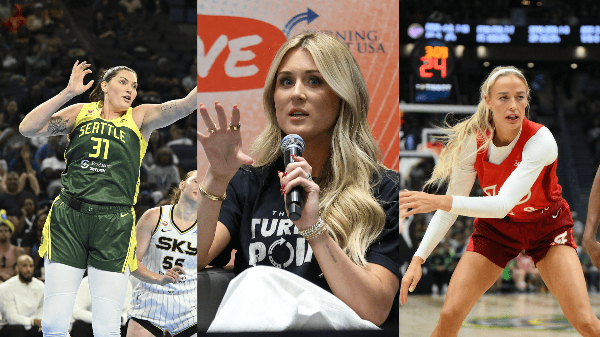 "Definition of Insufferable”: Stefanie Dolson’s T-Shirt in Response to Sophie Cunningham Invites Bold Remarks from Anti-Trans Activist | College Sports Network
