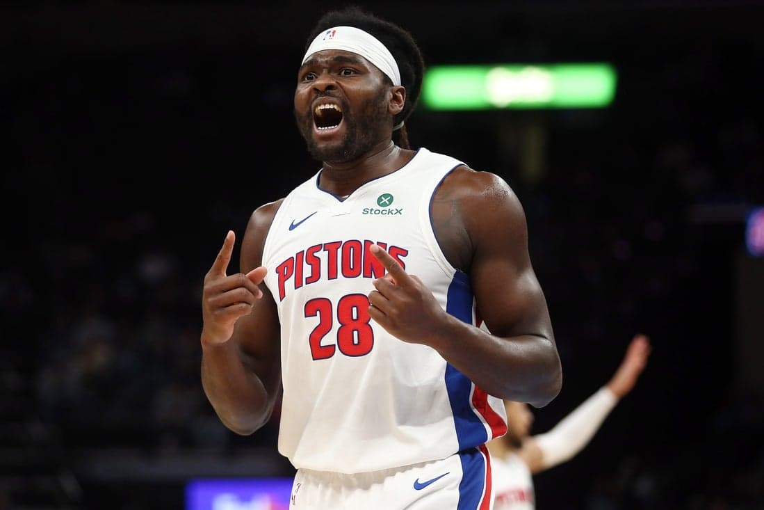 Pistons C Isaiah Stewart (calf) out at least a week - Field Level Media - Professional sports content solutions | FLM