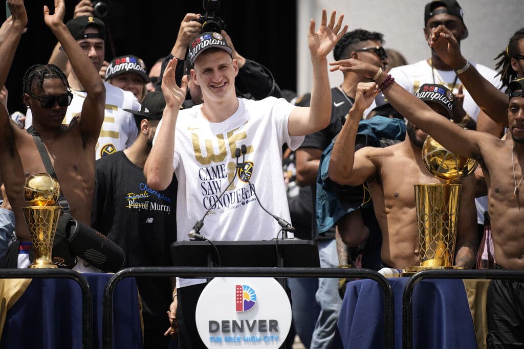 Nikola Jokic leads Nuggets to first NBA title | June 12, 2023 | Colorado's Top 150 Sports Moments - Colorado Springs Gazette