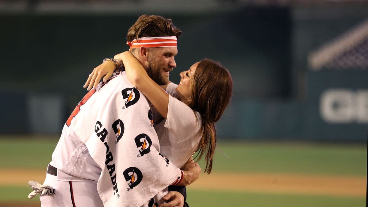 Bryce Harper love story with wife, canceled wedding and huge net worth - The Mirror US