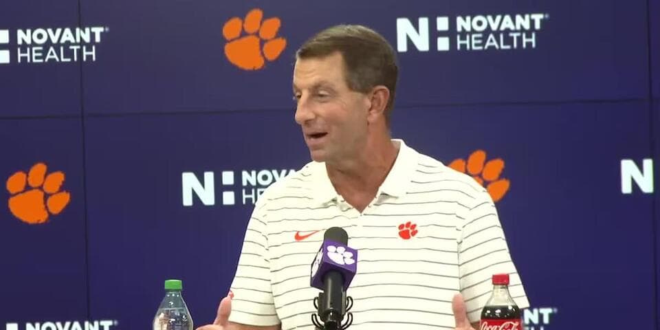 WATCH: Coach Dabo Swinney’s weekly press conference on new starting QB, UNC matchup - NewsBreak