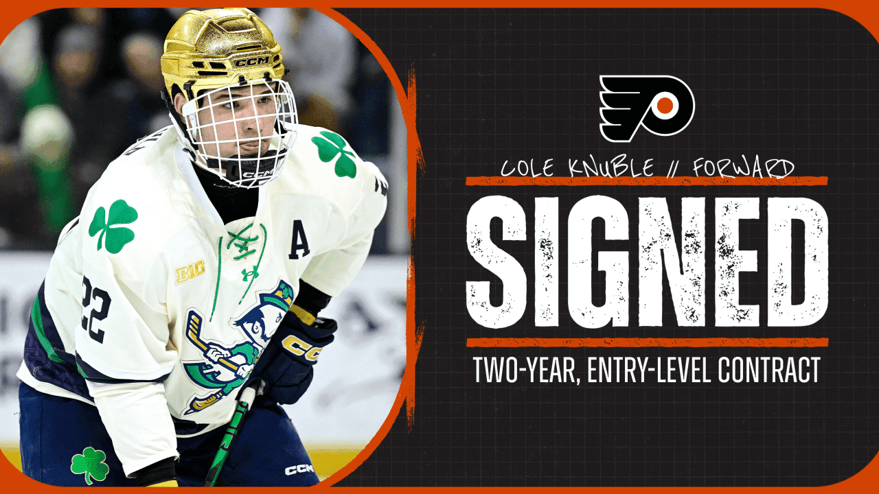 Flyers Sign Cole Knuble to Entry-Level Contract | Philadelphia Flyers