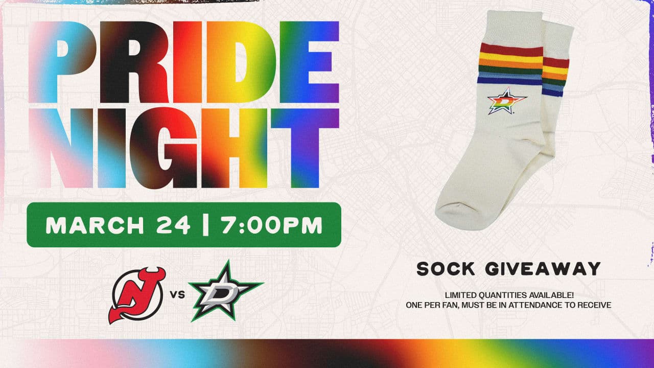 Dallas Stars to host annual Pride Night on Tuesday, March 24 vs. New Jersey Devils | Dallas Stars