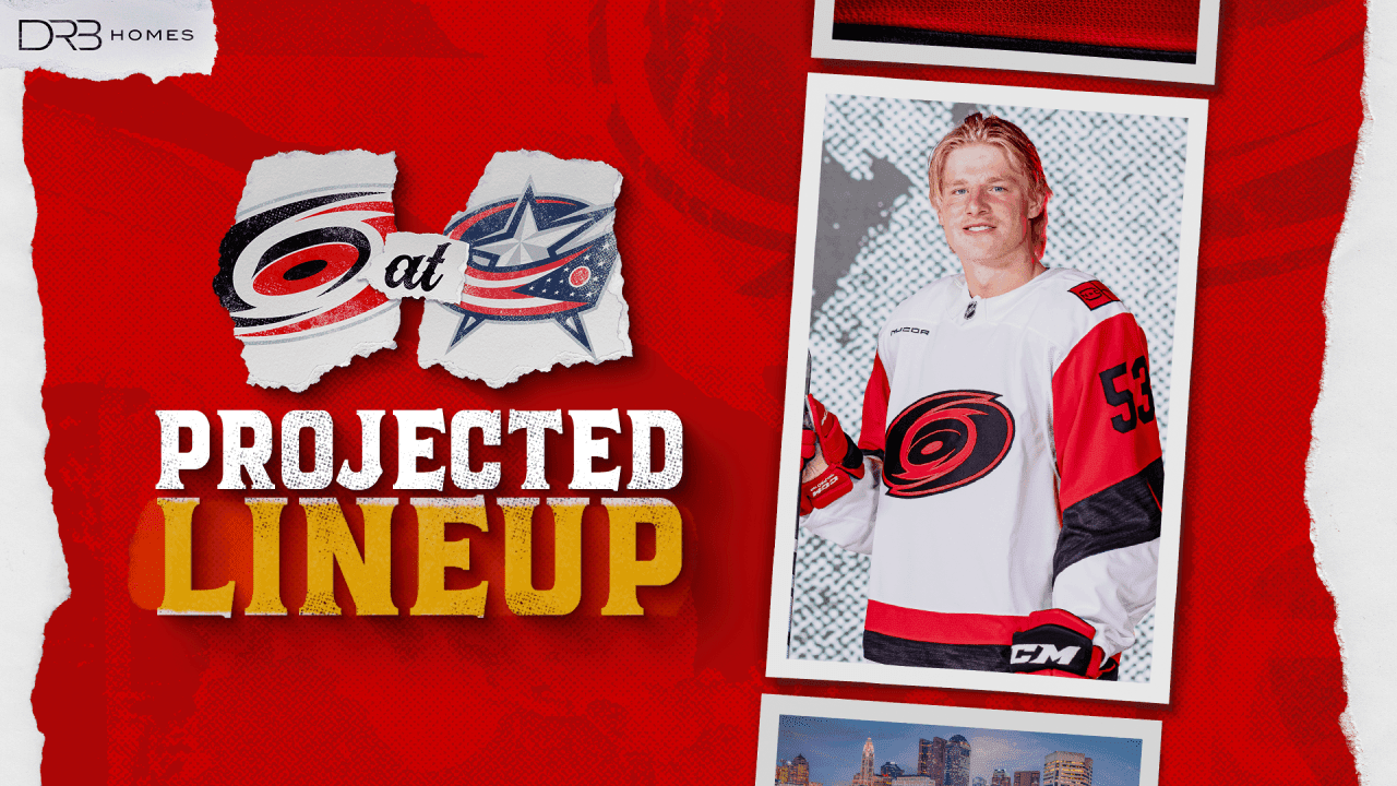Projected Lineup: March 17 at Columbus | Carolina Hurricanes