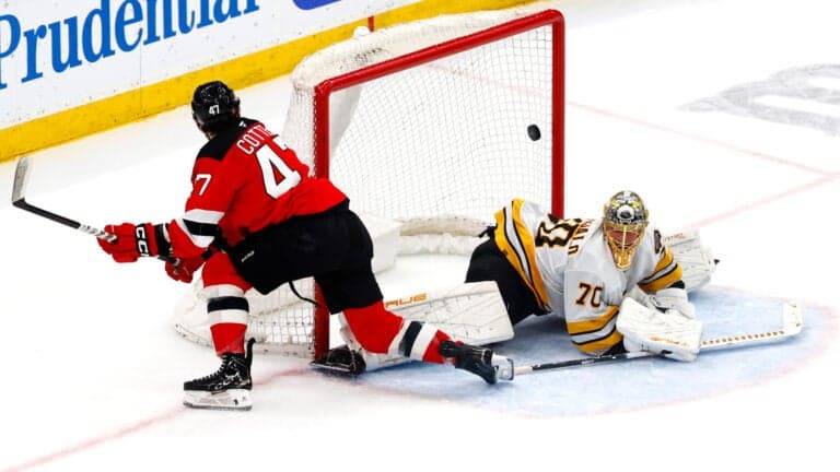 Bruins fall to Devils 4-3 in OT as US Olympic hero Jack Hughes has 3 assists