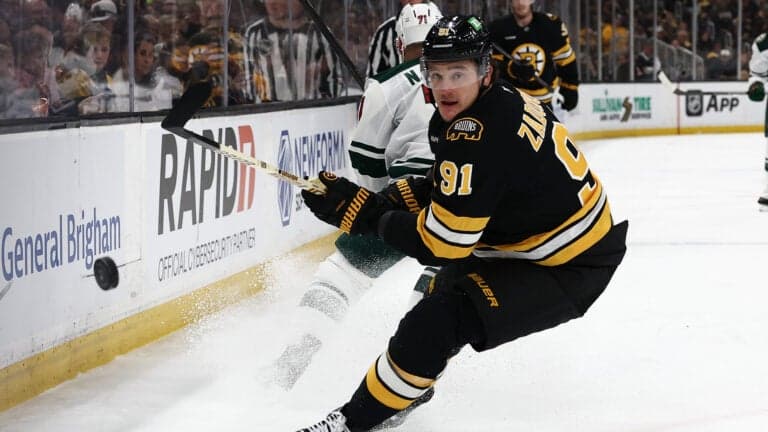 Bruins’ Nikita Zadorov reveals he was playing through a serious knee injury in playoffs