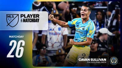 Philadelphia Union's Cavan Sullivan named Player of the Matchday | MLSSoccer.com