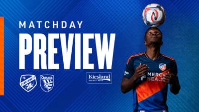 MATCHDAY PREVIEW presented by Kiesland | FC Cincinnati look to bounce back after rivalry defeat in home matchup with San Jose Earthquakes | FC Cincinnati