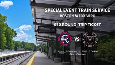 MBTA to run special event train service for New England Revolution match vs. Inter Miami CF at Gillette Stadium on November 1 | New England Revolution