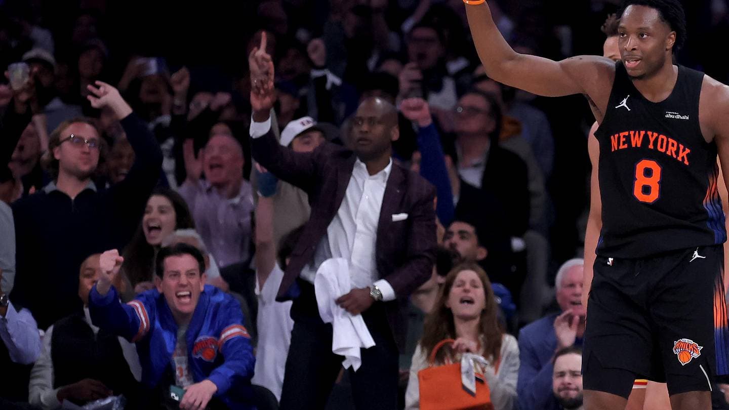 OG Anunoby erupts in Knicks vs. Hawks and Anne Hathaway may have seen it coming