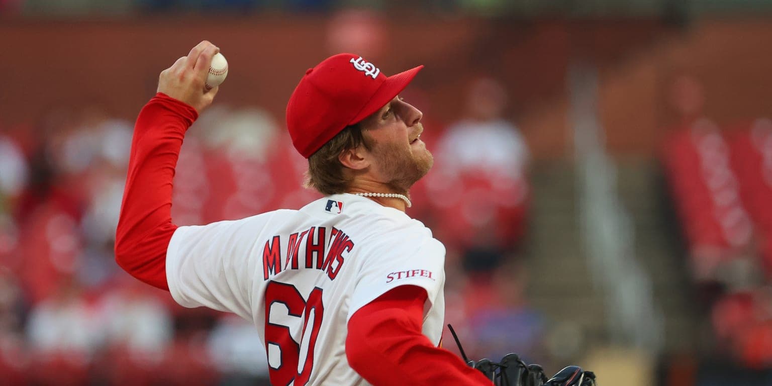 Quinn Mathews takes no-hitter into 6th as Cardinals beat Giants