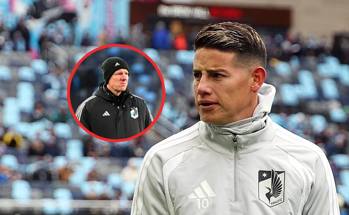 El técnico de Minnesota United sacó a la luz qué le dijo a James en el camerino tras la derrota 6-0 - Bolavip