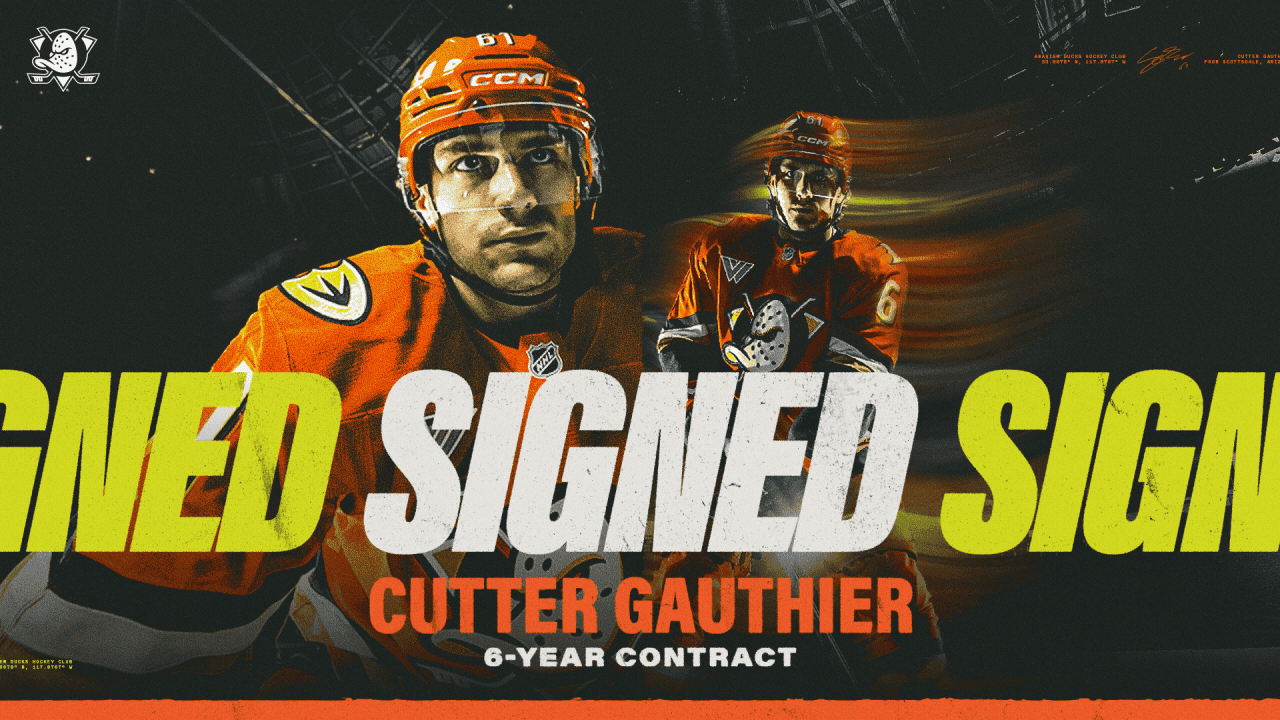 Ducks Sign Gauthier to Six-Year Contract | Anaheim Ducks