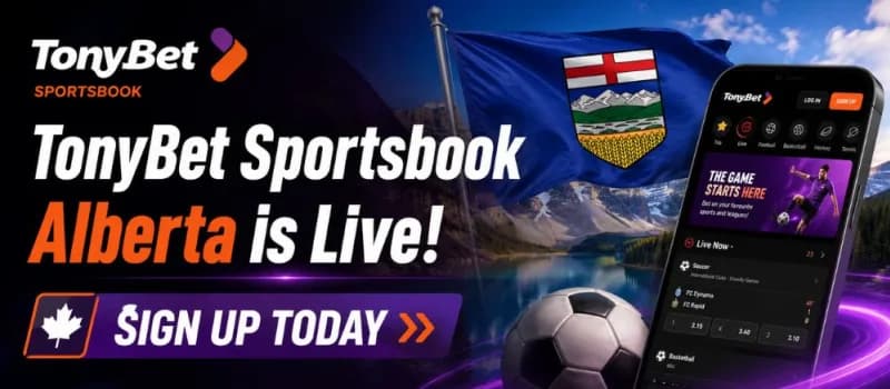 TonyBet Sportsbook Alberta is Live! Sign Up Today | RotoWire
