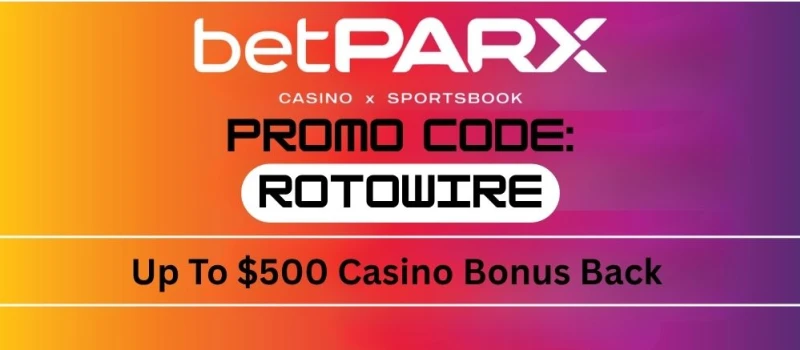 betPARX Promo Code ROTOWIRE: Up to $500 Back + 250 Bonus Spins | RotoWire