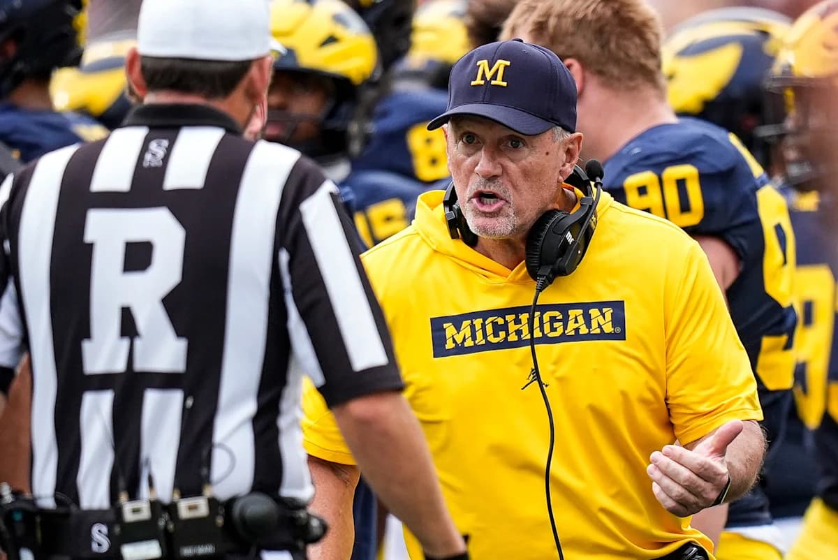 Michigan football still honing Kyle Whittingham staple trait: Discipline - Yahoo Sports