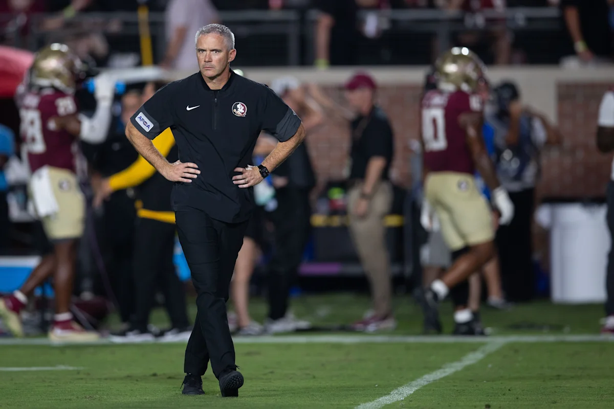 FSU falls in USA TODAY Sports' college football re-rank despite bye - Yahoo Sports