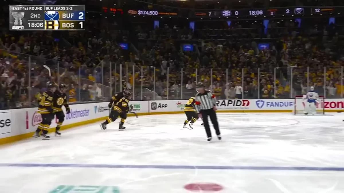 David Pastrnak with a Goal vs. Buffalo Sabres - Yahoo Sports