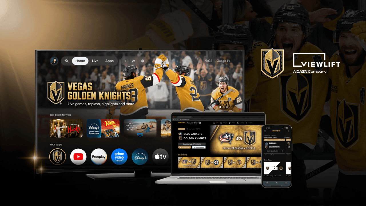 Golden Knights & ViewLift Mark Fourth Season Together with Record Platform Growth - RAW CHILI | RAWCHILI.COM